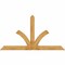Ekena Millwork Richland Rough Sawn Timber Gable Bracket, Western Red Cedar, 96"W x 52"H x 6"D x 6"F, 13/12 Pitch GBW096X52X0606RIC00RWR - alternate 1
